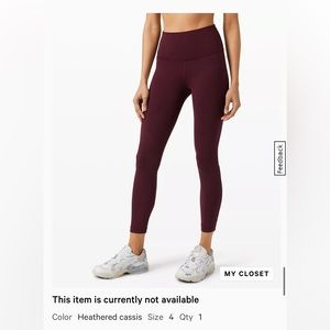 Lululemon Wunder Train High-Rise Tight 25"